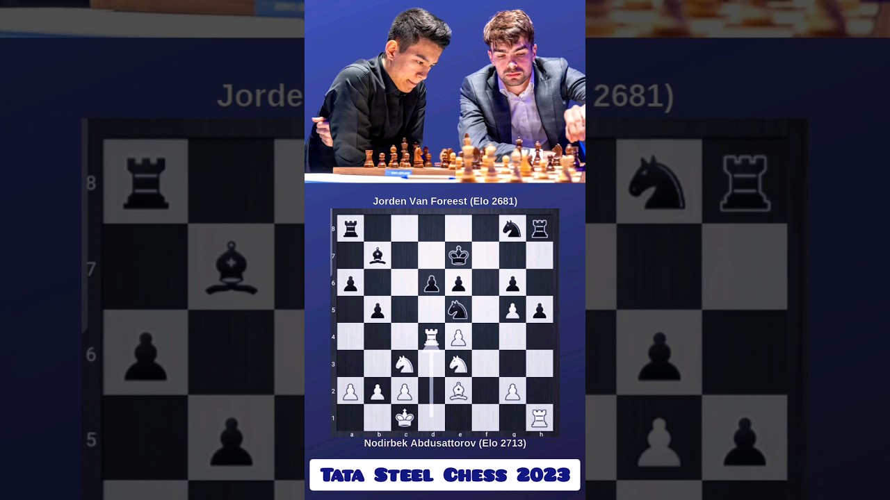 IT'S OVER!!! - Nodirbek Abdusattorov vs Jorden van Foreest - Tata Steel  Masters 2023 Last Round 